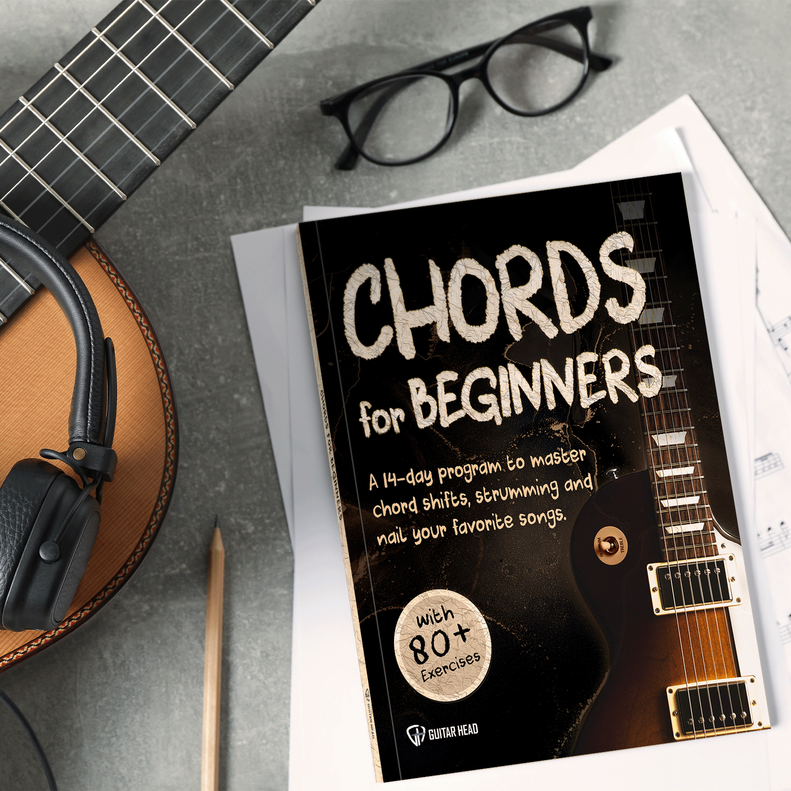 Guitar Chords For Beginners: A 14-Day Program to Master Chord Shifts,  Strumming and Nail Your Favorite Songs